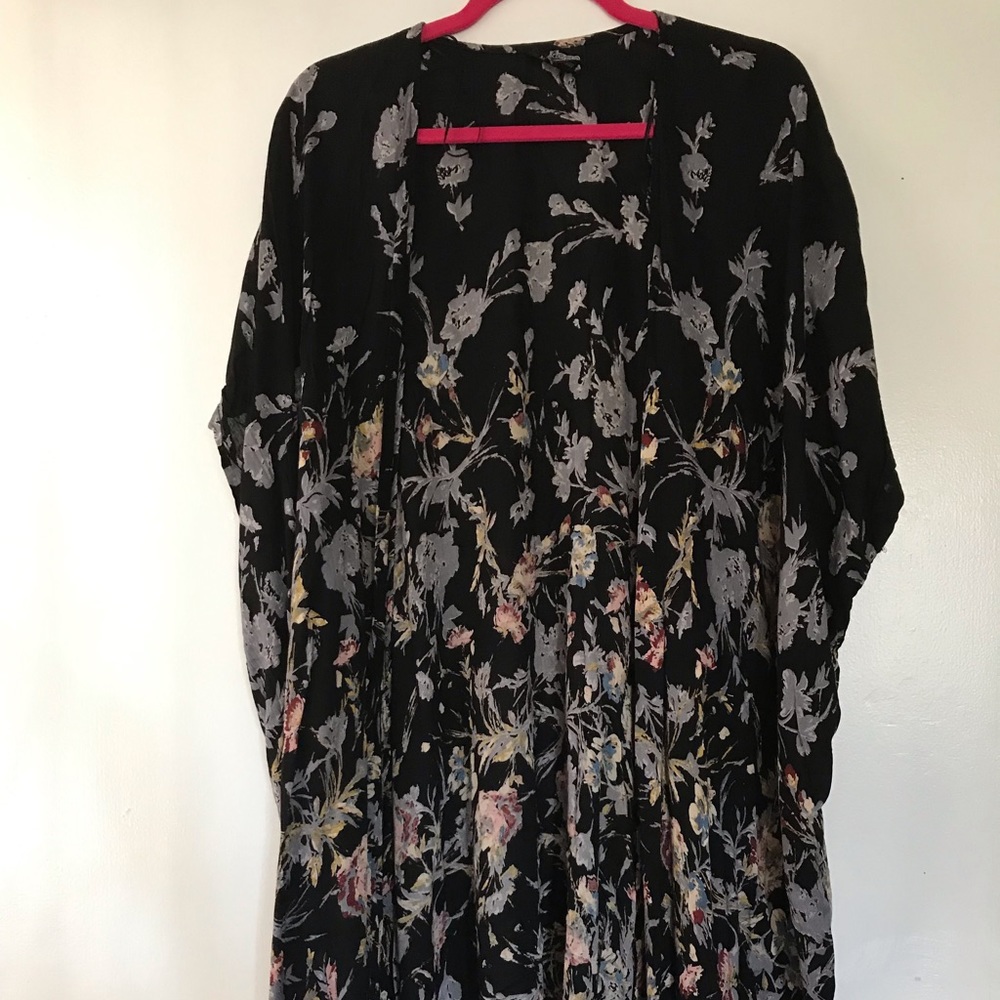 Black and floral cover